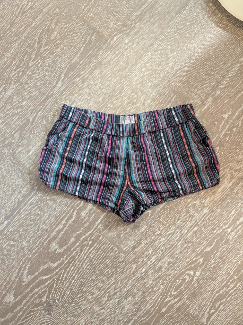 Ecote Striped Multicolor Cotton Shorts